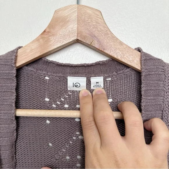 Tentree Womens Medium Anoba Open  Cotton Cardigan - Picture 11 of 15